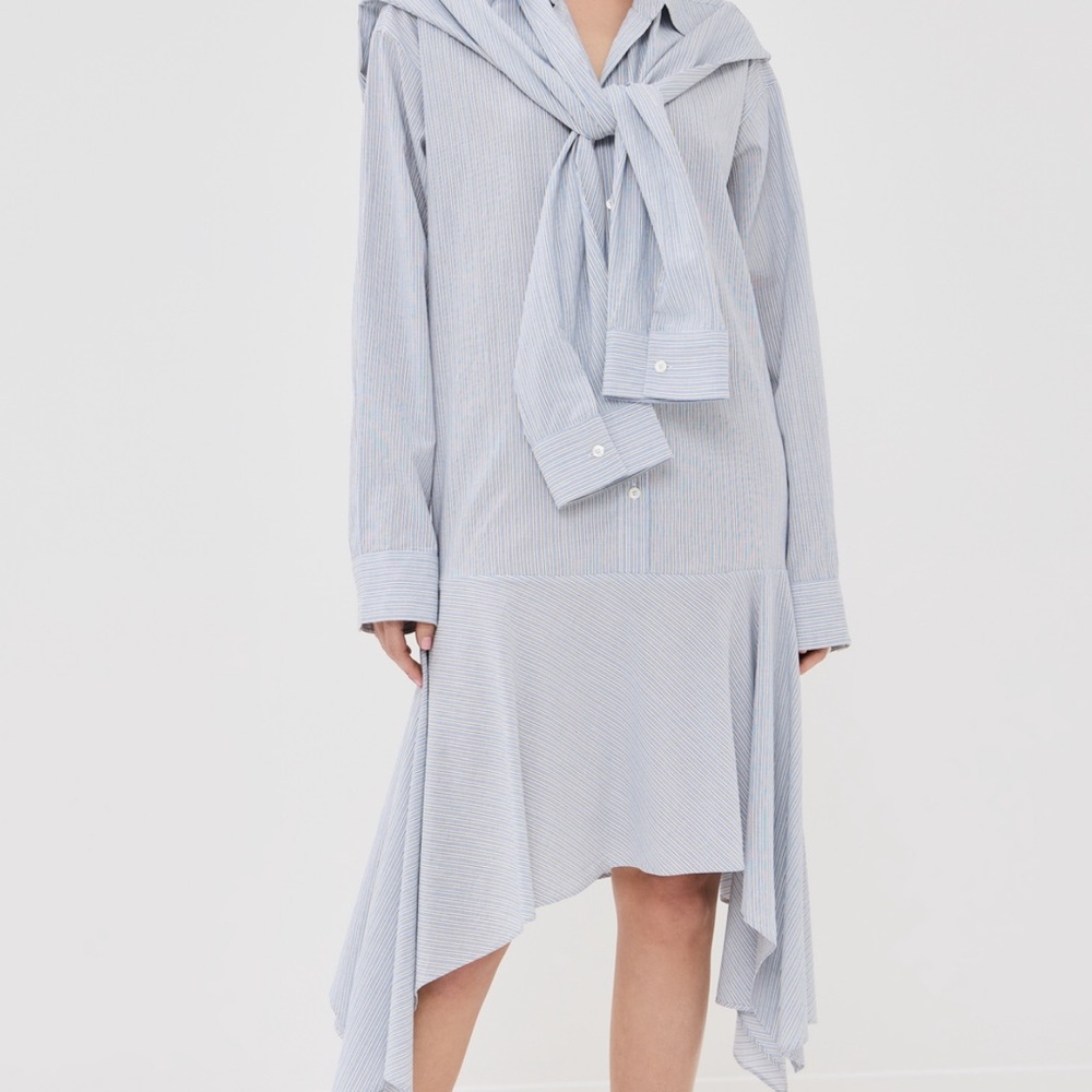 ACNE STUDIOS Soft Stripe Shirting Dress - Picture 6 of 7